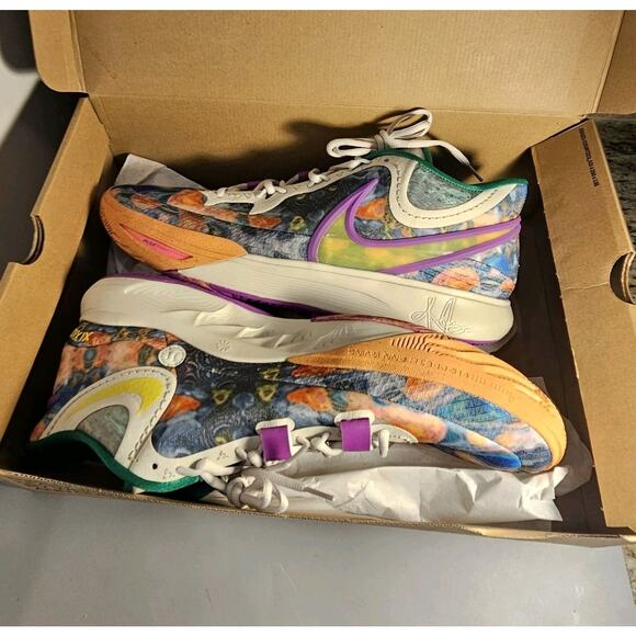 NWB Nike Kyrie 8 Heat Circle Of Life Sz 17 DQ3840 001 Light Bone/Yellow Strike main image 4
